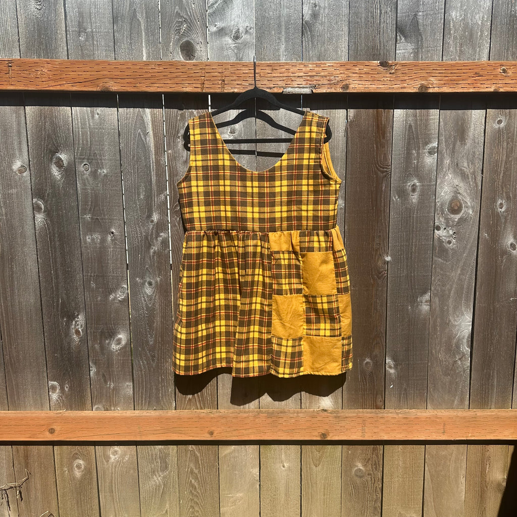 KSS Babydoll Smock Dress - Clueless Plaid