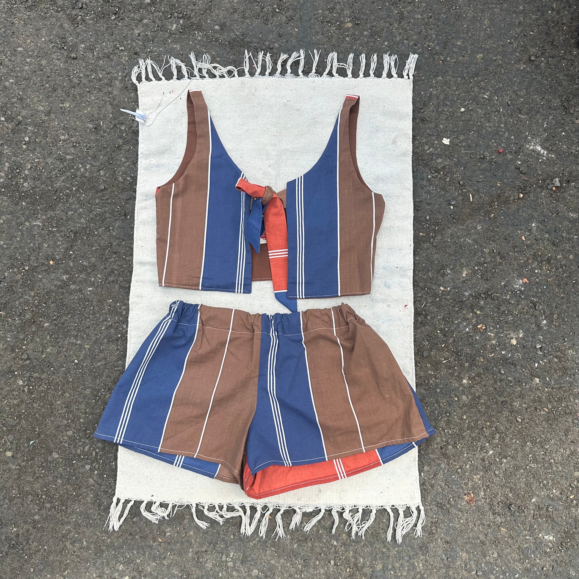 Rhiannon Set - Brown/Blue Vintage Cotton