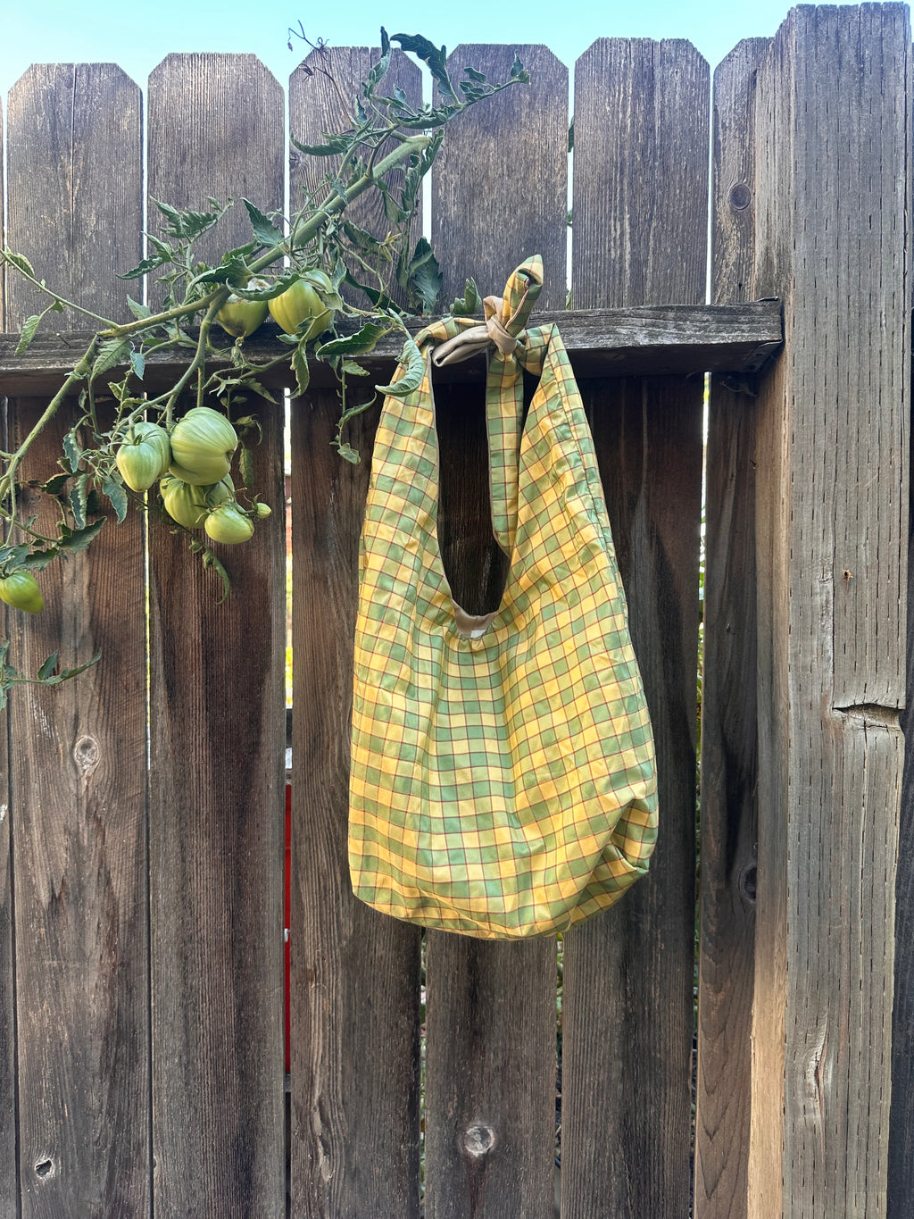 Slouch Bag - Vintage Tablecloth