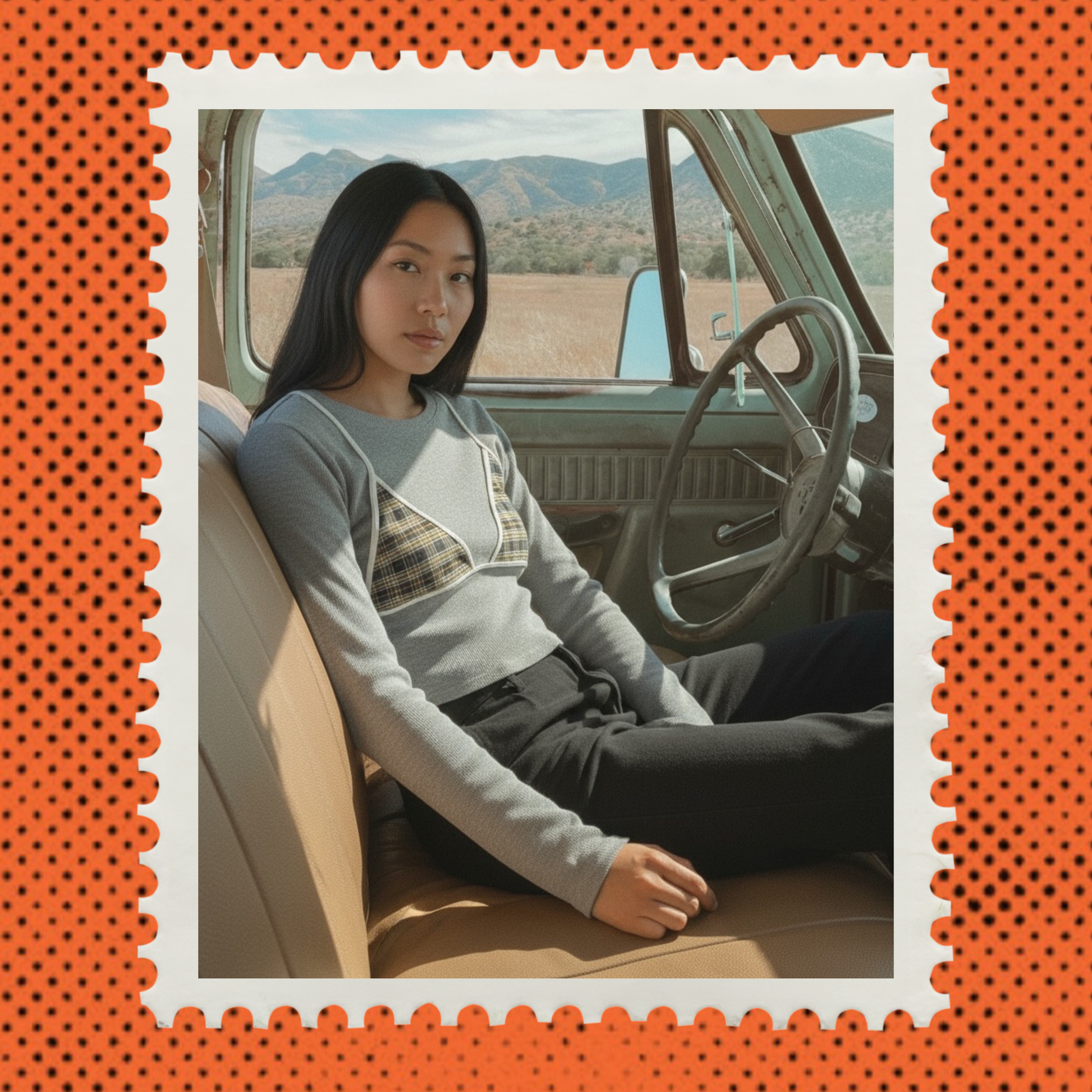 Après Tee - Grey/White Plaid