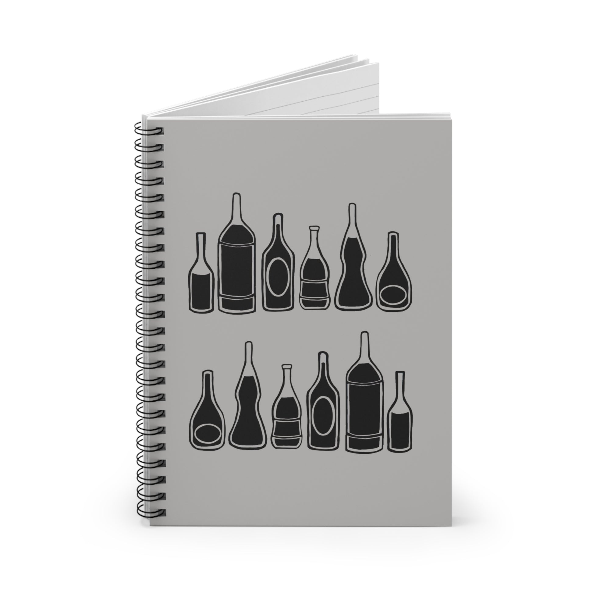 Custom Black Bottle Notebook