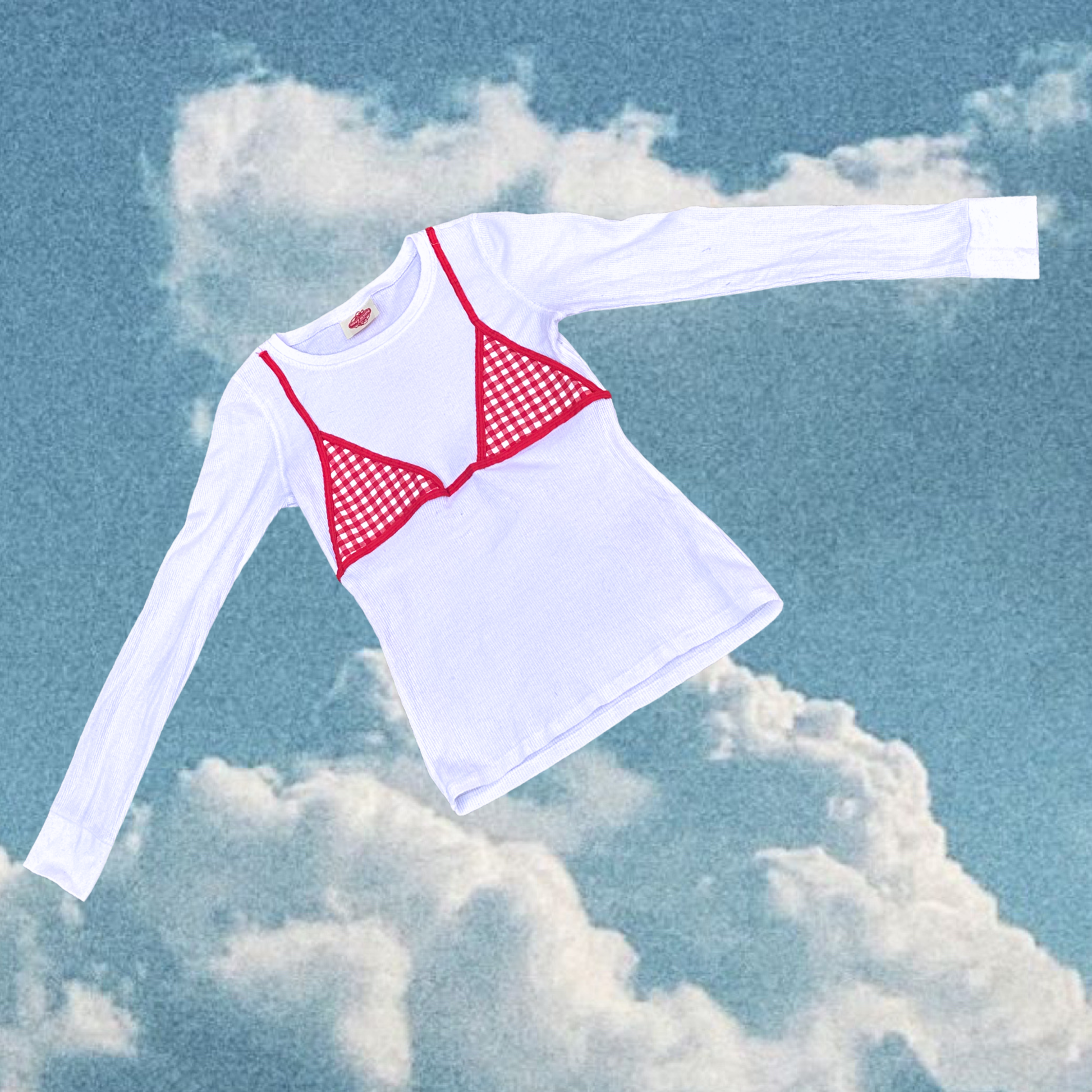 Après Tee - White/Red Gingham