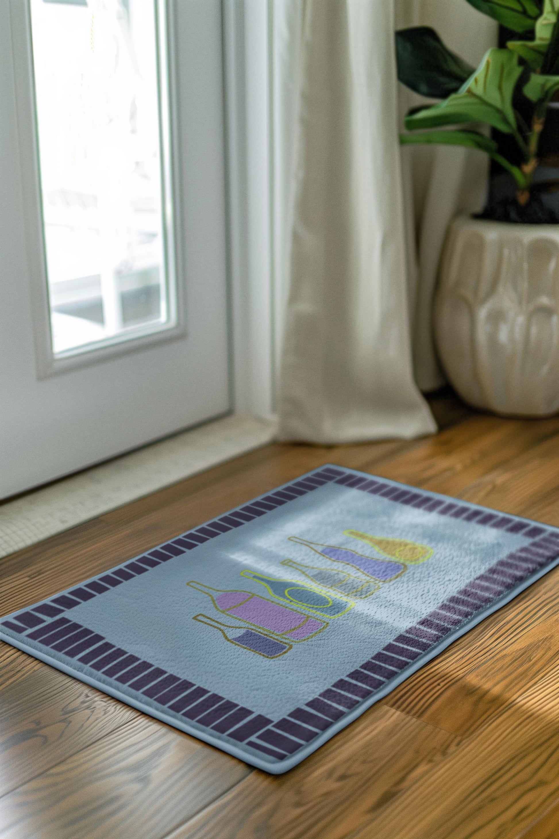 Blue Bottle Area Rug