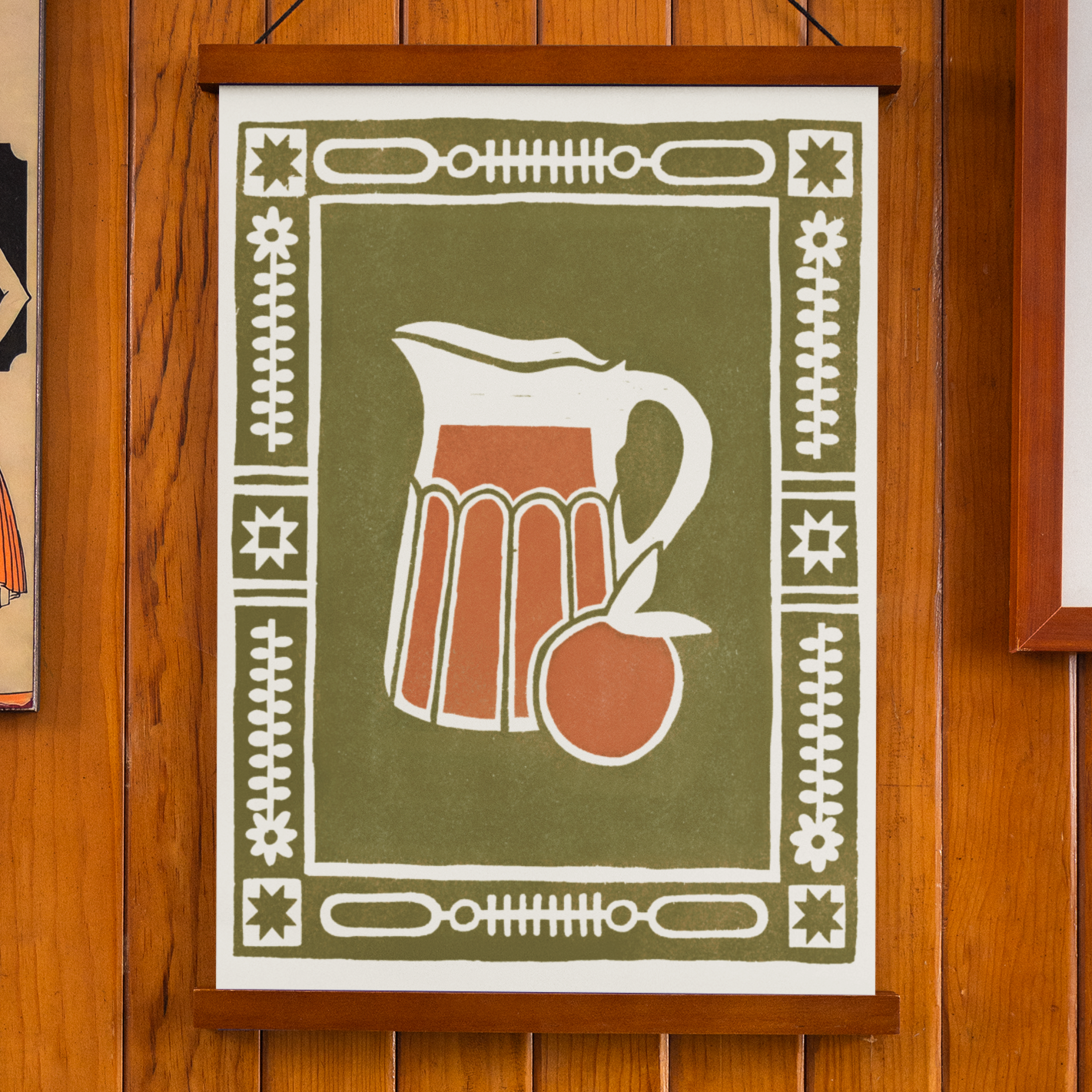 Pitcher Block Print Poster