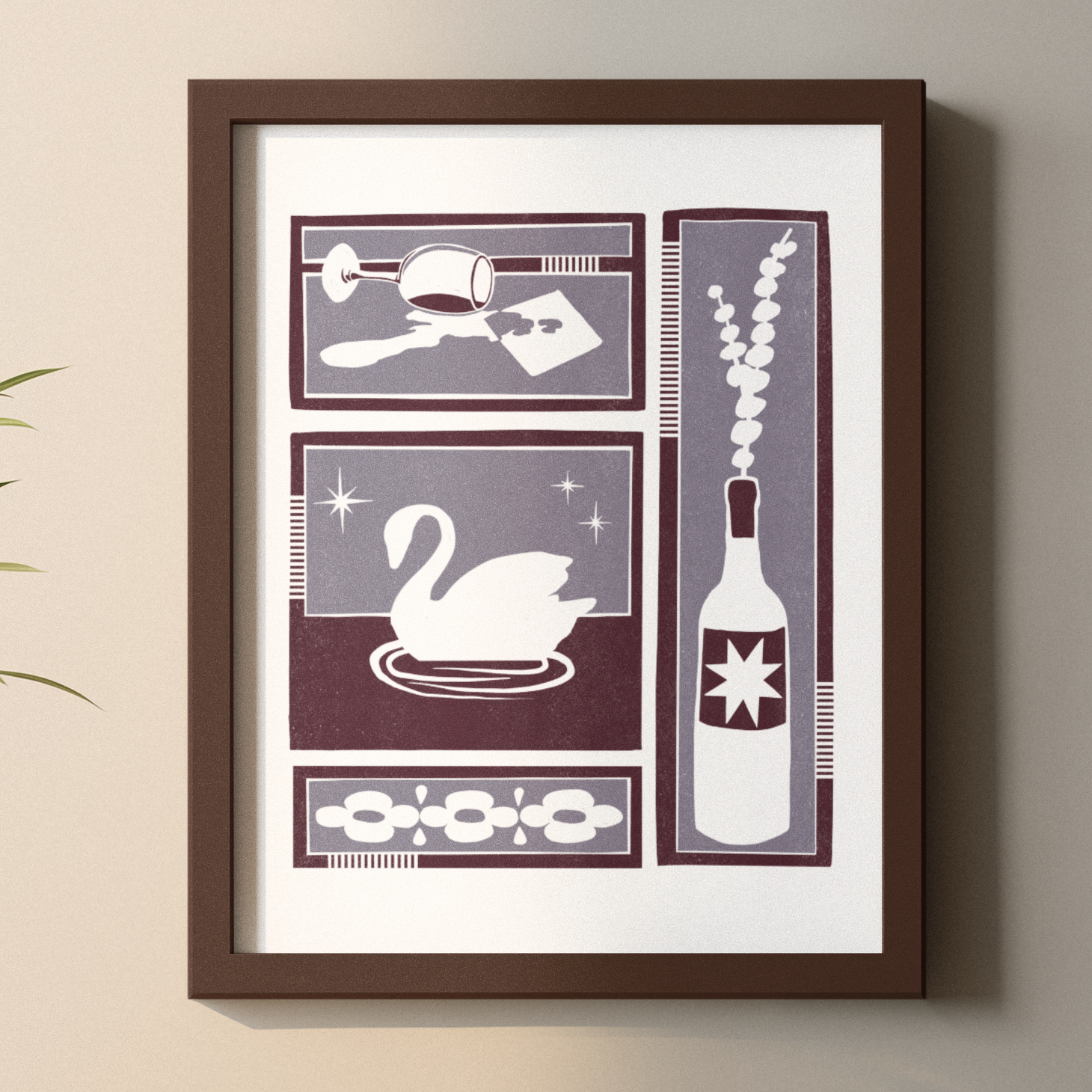 Swan Song Print - Purple